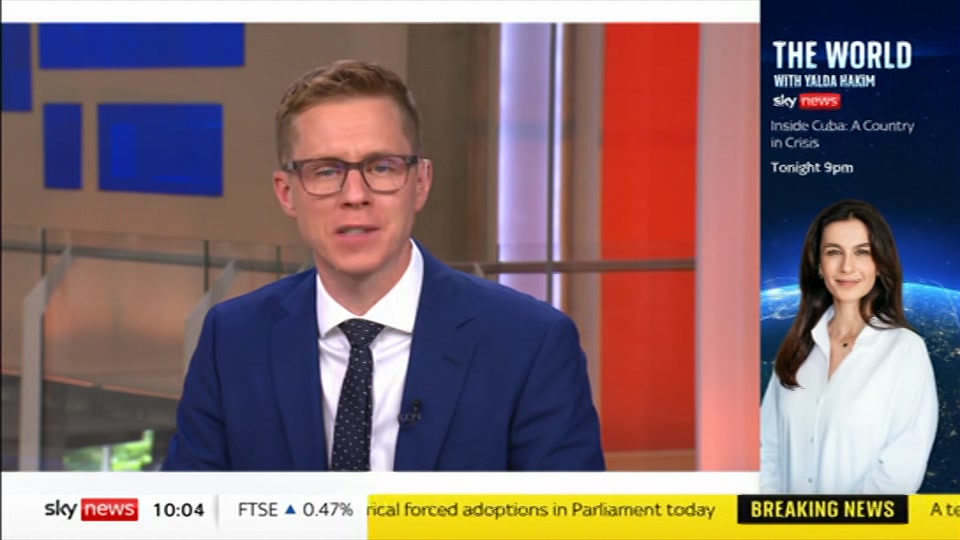 Still from Sky News at 5:00