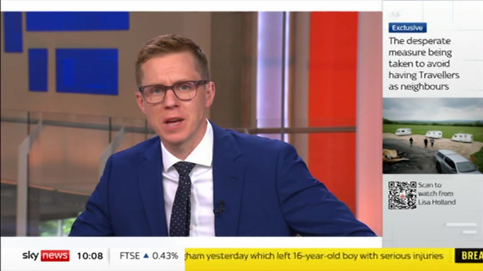 Still from Sky News at 9:00