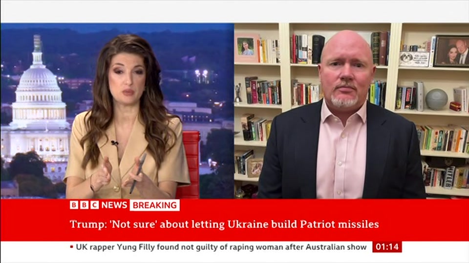 Broadcast still at 14m. BBC News, 1 August 2026.