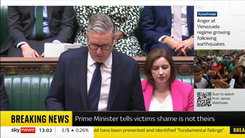 Still from Sky News at 3:00