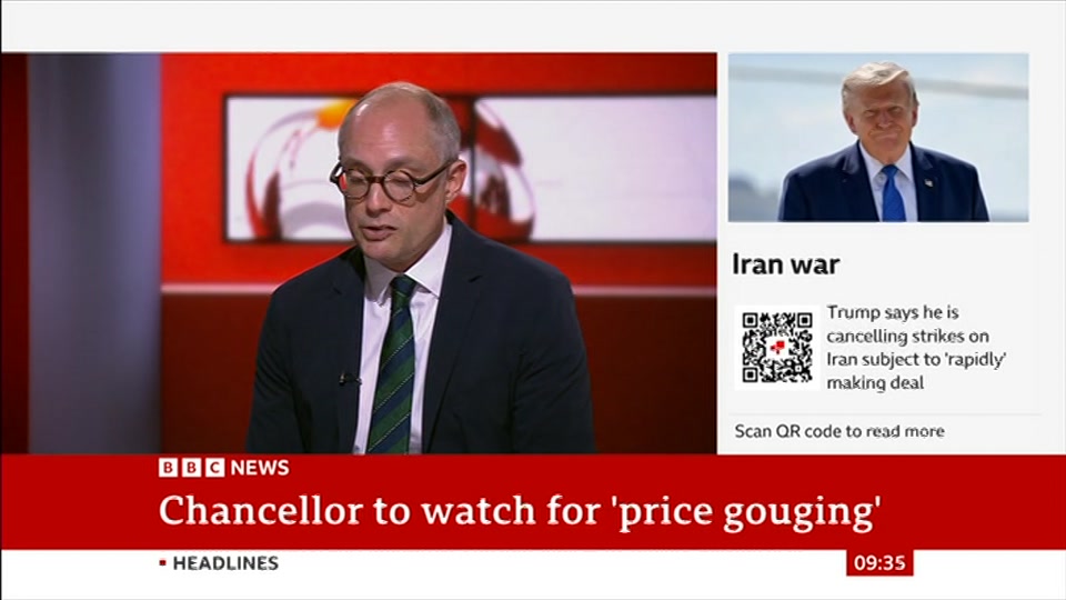 Broadcast still at 35m. BBC ONE West, BBC News, 2 August 2026.