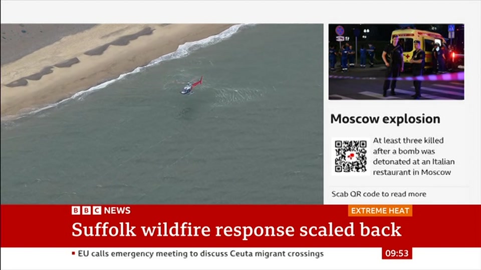 Broadcast still at 53m. BBC ONE West, BBC News, 2 August 2026.