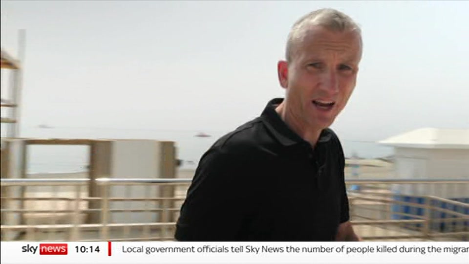 Still from Sky News at 14:00