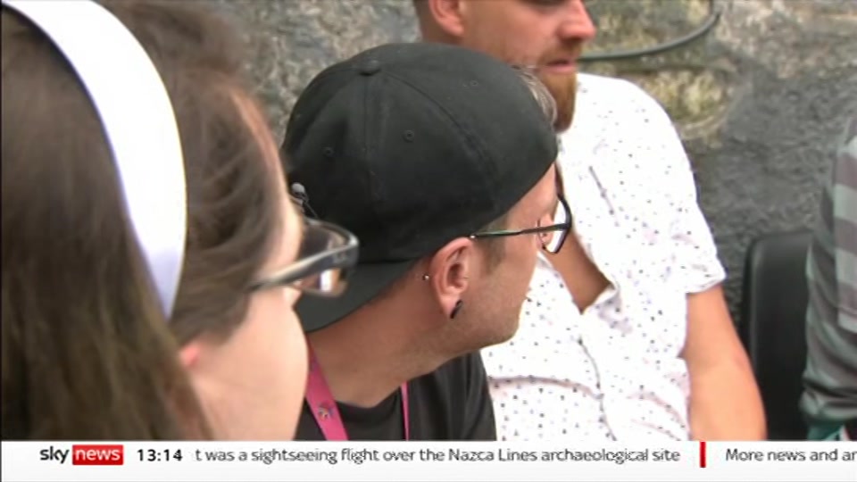 Still from Sky News at 14:00