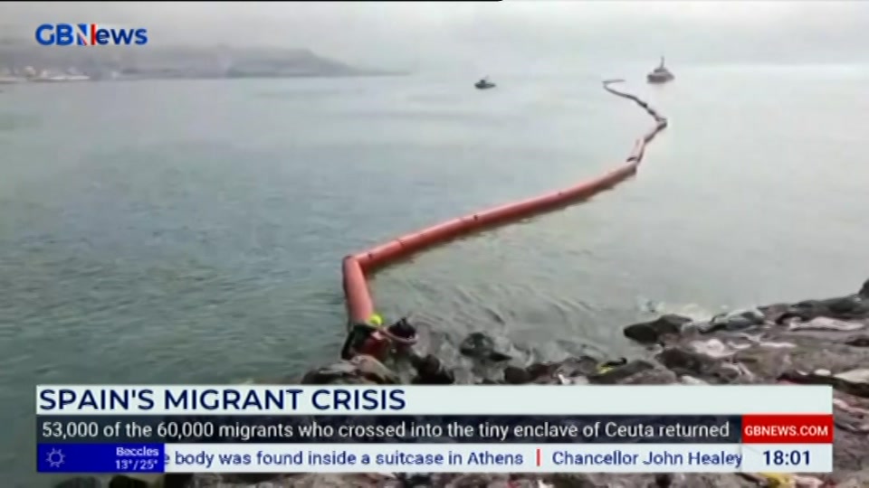 Still from GB News at 1:00