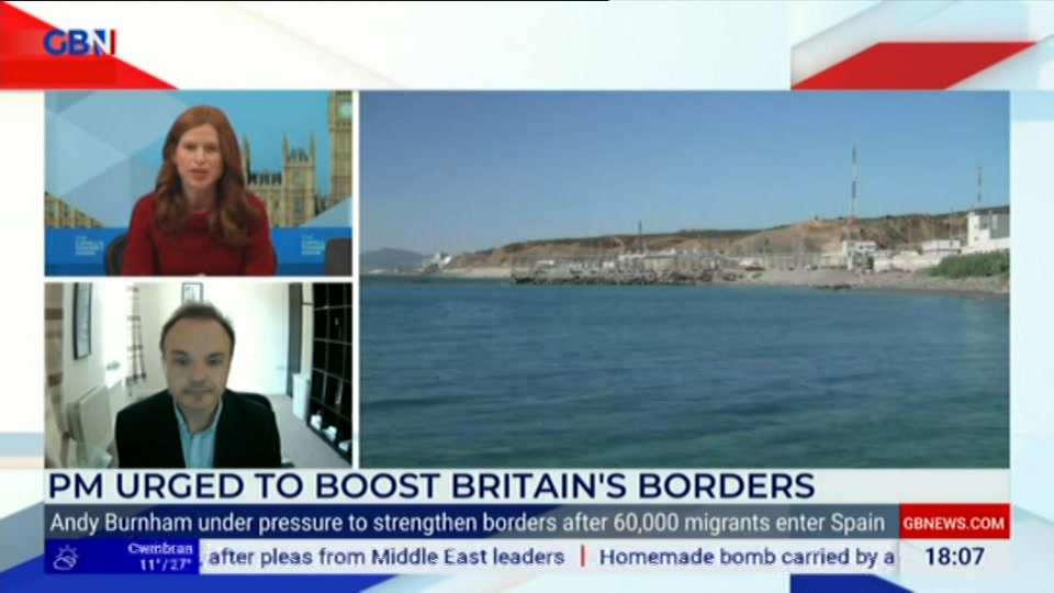 Still from GB News at 7:00