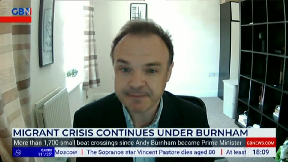 Still from GB News at 9:00