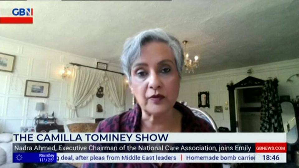 Broadcast still at 46m. GB News, New: The Camilla Tominey Show..., 2 August 2026.