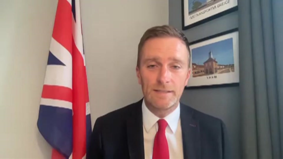 Broadcast still at 9m. ITV1, ITV Evening News, 2 August 2026.