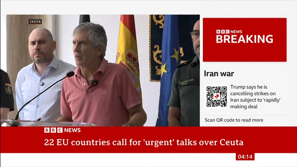 Broadcast still at 14m. BBC NEWS, BBC News, 2 August 2026.