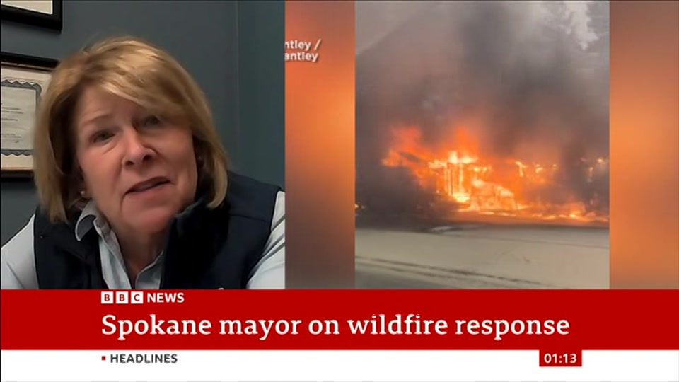 Broadcast still at 13m. BBC NEWS, BBC News, 3 August 2026.