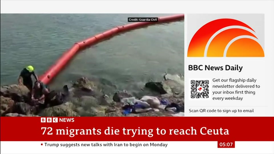 Broadcast still at 7m. BBC NEWS, BBC News, 3 August 2026.