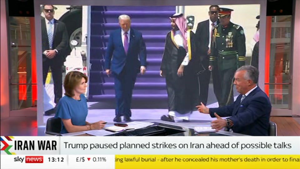 Broadcast still at 12m. Sky News, Sky News Today with Jayne Secker, 3 August 2026.