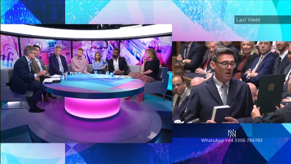 Broadcast still at 15m. BBC TWO, Newsnight, followed by Weather, 29 June 2026.