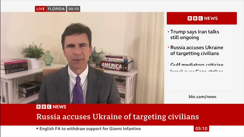 Broadcast still at 10m. BBC NEWS, BBC News, 4 August 2026.