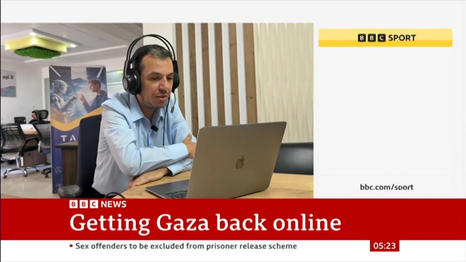 Still from BBC News at 23:00