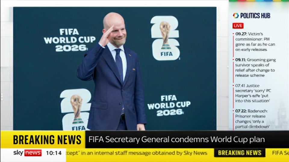 Still from Sky News at 14:00