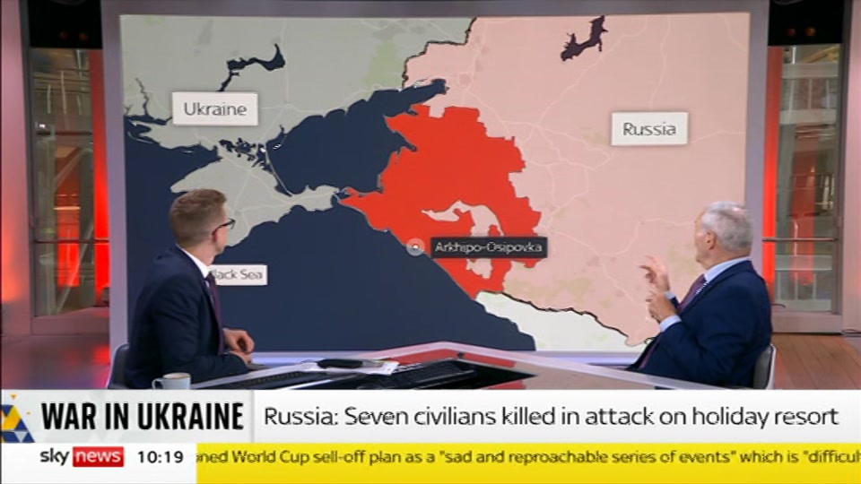 Still from Sky News at 19:00