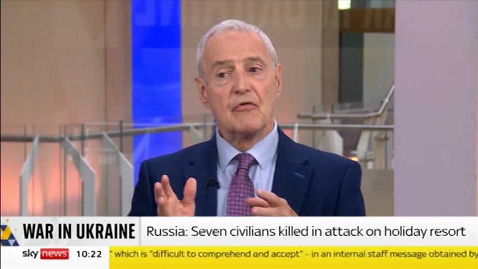 Still from Sky News at 22:00