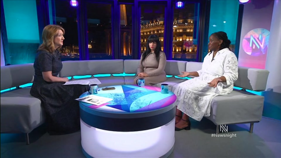 Broadcast still at 22m. BBC TWO, Newsnight, followed by Weather, 4 August 2026.