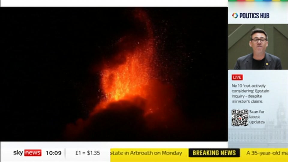Still from Sky News at 9:00