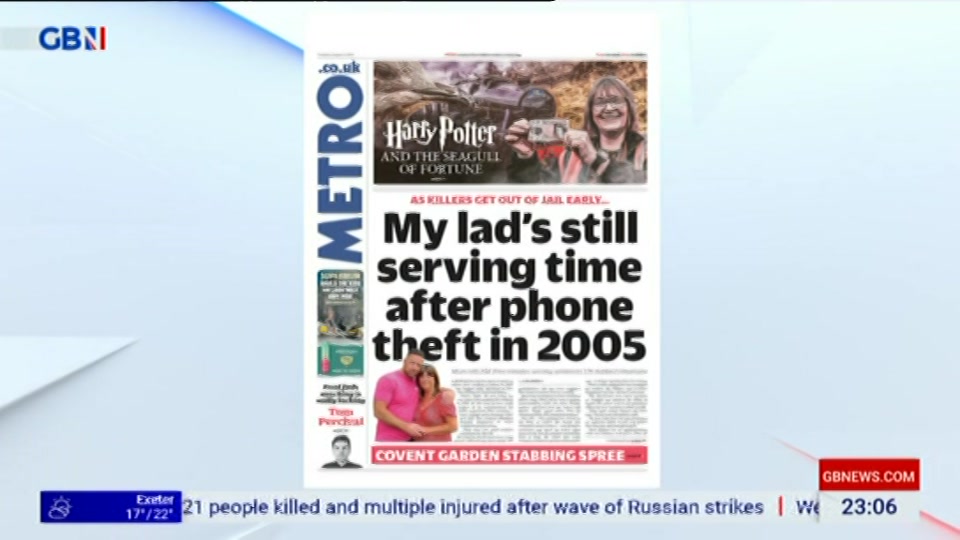 Still from GB News at 6:00