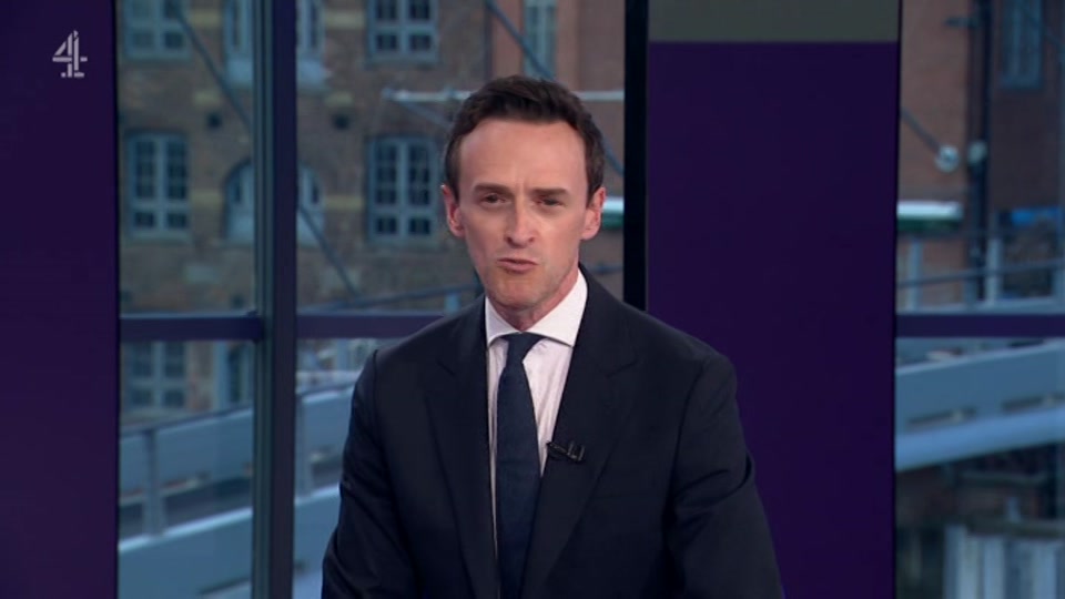 Broadcast still at 39m. Channel 4, Channel 4 News, 5 August 2026.