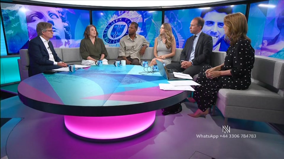 Broadcast still at 8m. BBC TWO, Newsnight, followed by Weather, 5 August 2026.