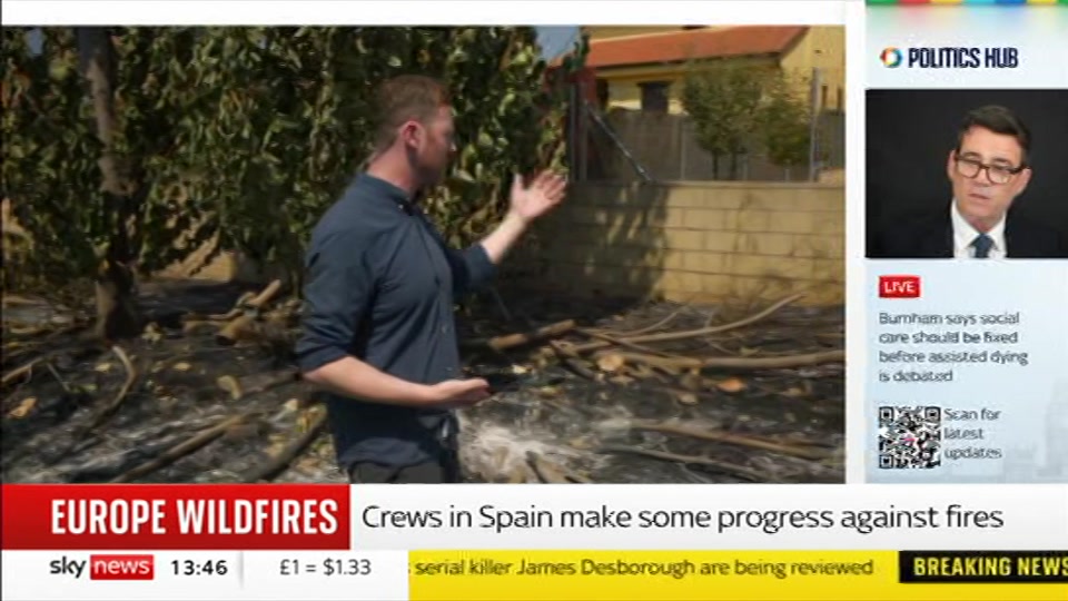 Broadcast still at 16m. Sky News, Sky News Today with Jayne Secker, 29 July 2026.