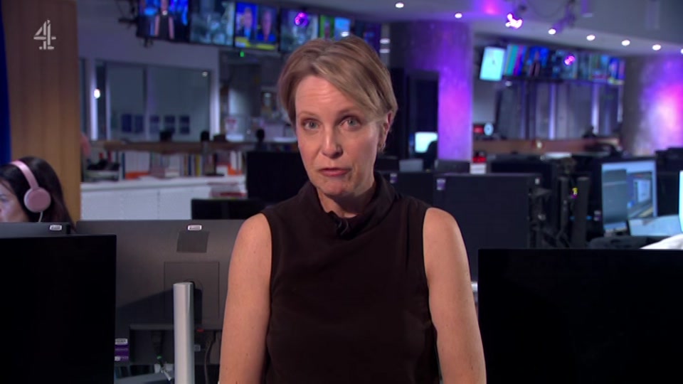 Broadcast still at 38m. Channel 4, Channel 4 News, 6 August 2026.