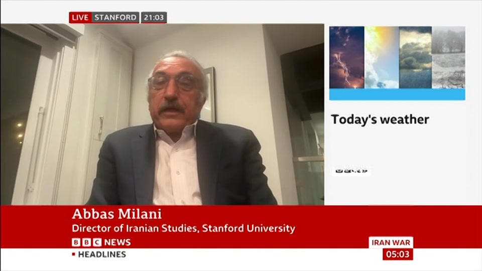 Broadcast still at 3m. BBC NEWS, BBC News, 6 August 2026.