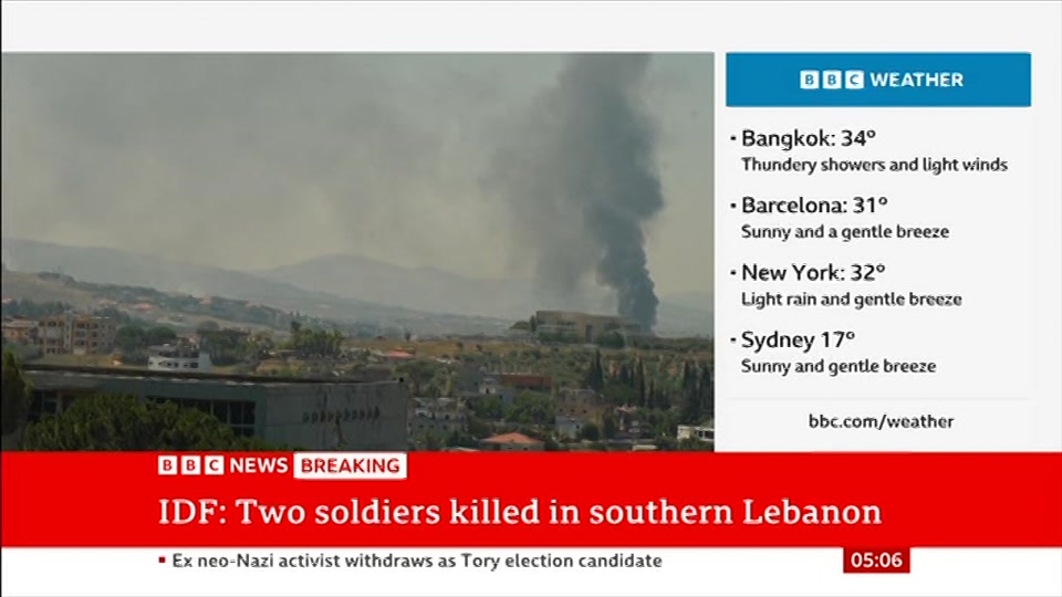 Still from BBC News at 6:00