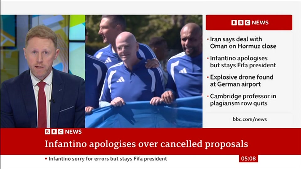Still from BBC News at 8:00