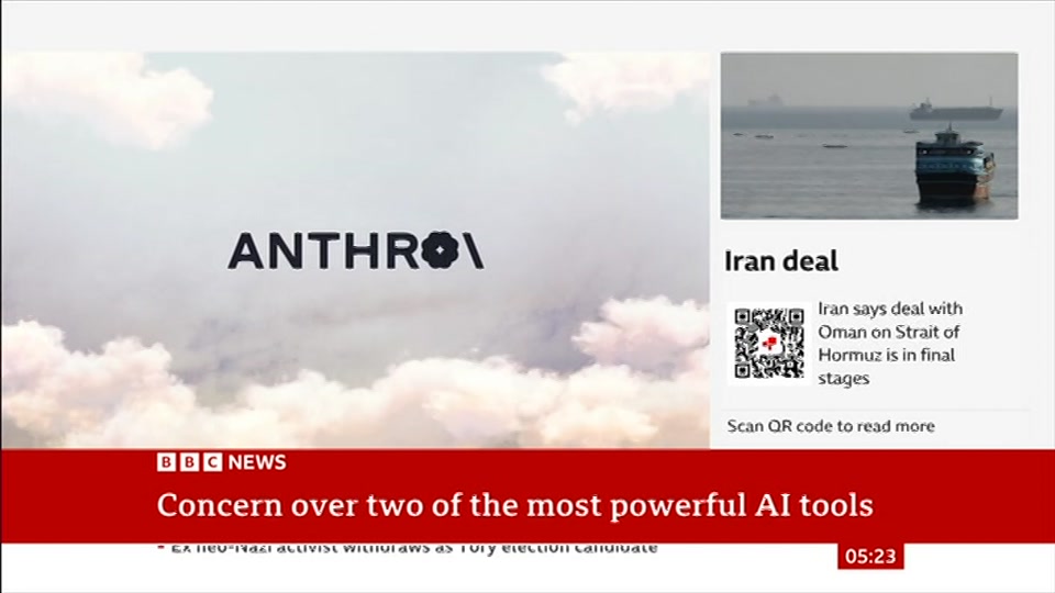 Still from BBC News at 23:00