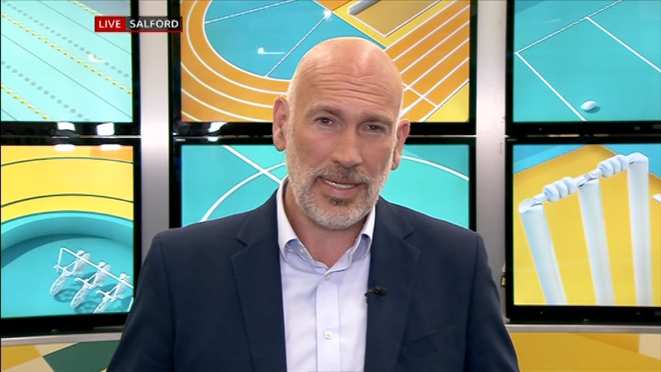 Broadcast still at 8m. BBC ONE West, BBC News, 6 August 2026.