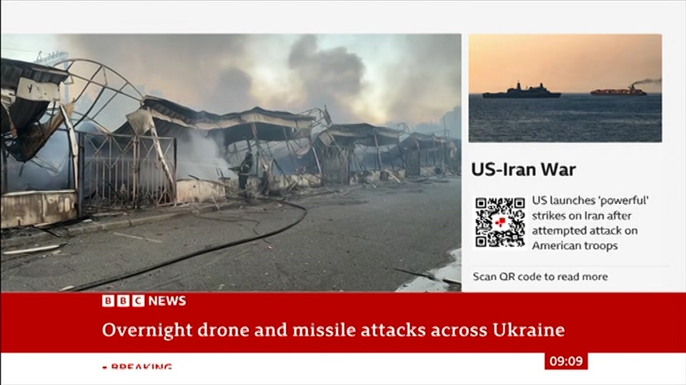 Still from BBC News at 9:00