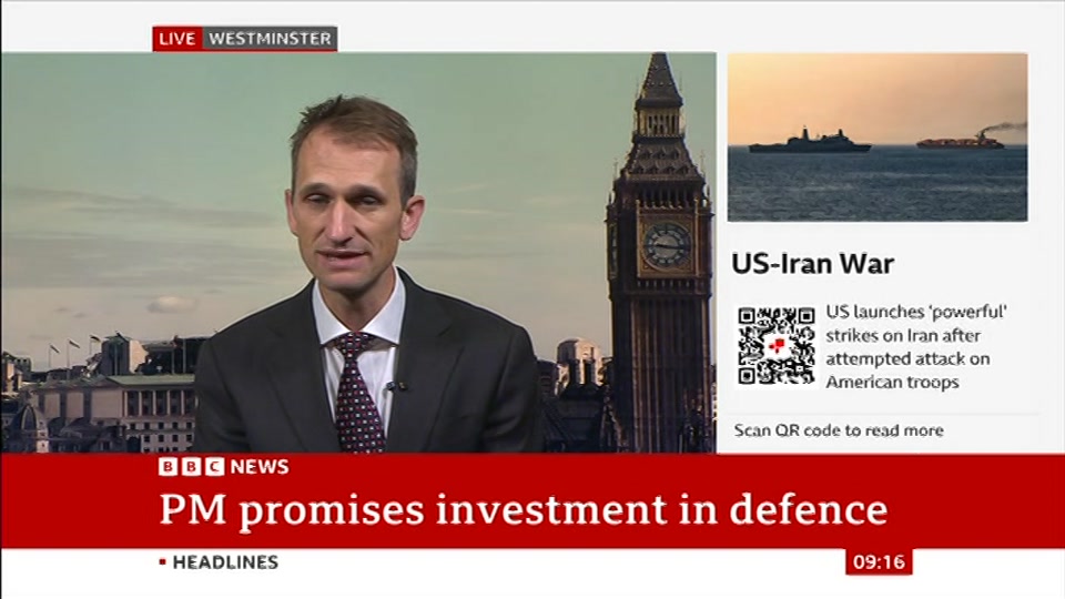 Still from BBC News at 16:00
