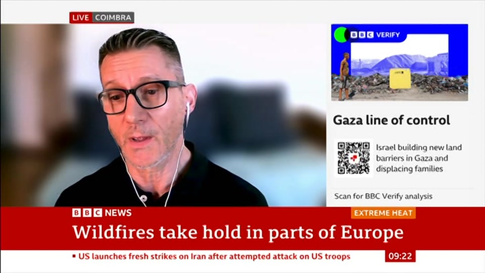 Broadcast still at 22m. BBC NEWS, BBC News, 30 July 2026.