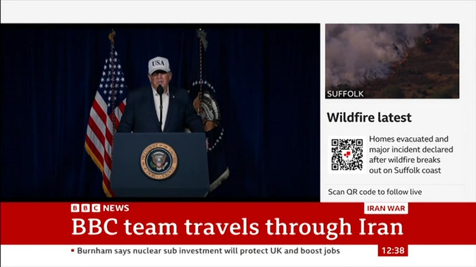 Still from BBC News at 8:00