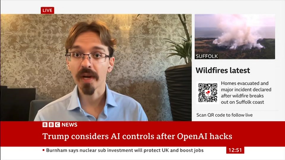 Still from BBC News at 21:00