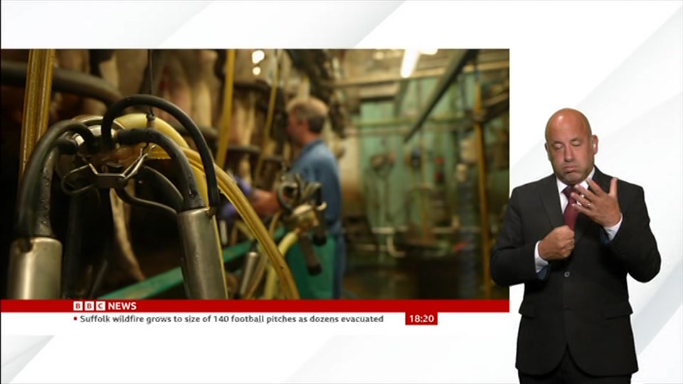 Broadcast still at 20m. BBC NEWS, Signed: BBC News at Six, 30 July 2026.
