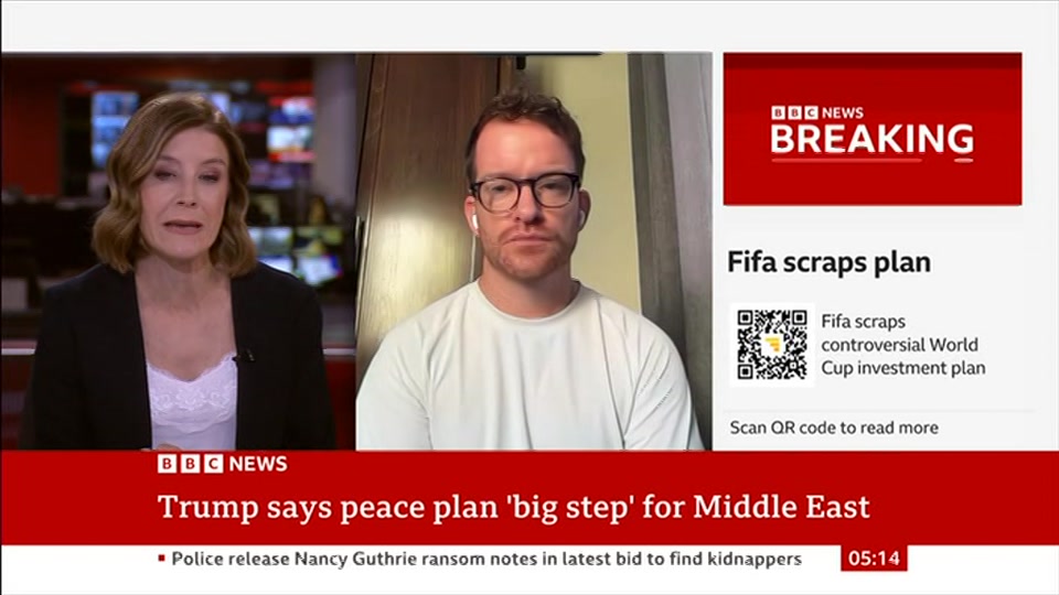 Broadcast still at 14m. BBC NEWS, BBC News, 1 August 2026.