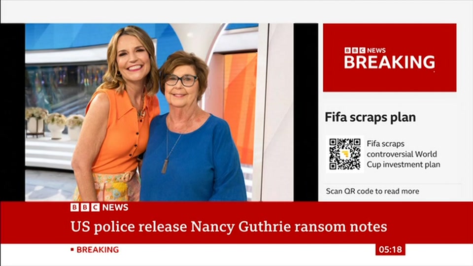 Still from BBC News at 18:00