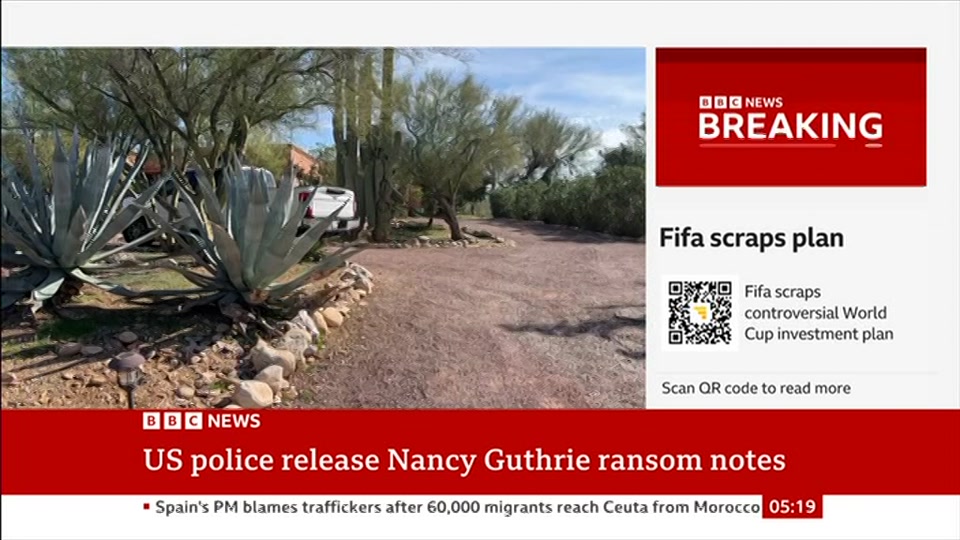 Still from BBC News at 19:00