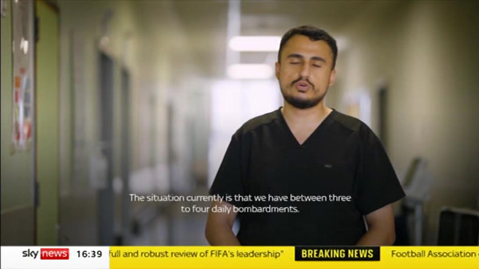 Still from Sky News at 9:00