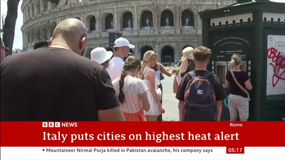 Still from BBC News at 17:00