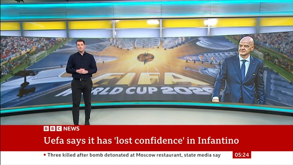 Broadcast still at 24m. BBC NEWS, BBC News, 2 August 2026.
