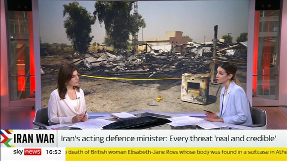 Still from Sky News at 22:00