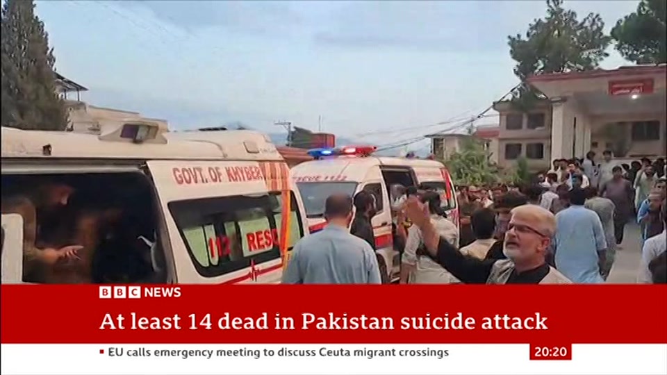 Still from BBC News at 20:00