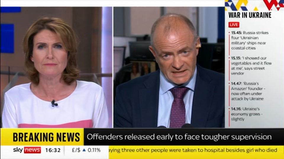 Broadcast still at 2m. Sky News, Sky News Today with Jayne Secker, 4 August 2026.